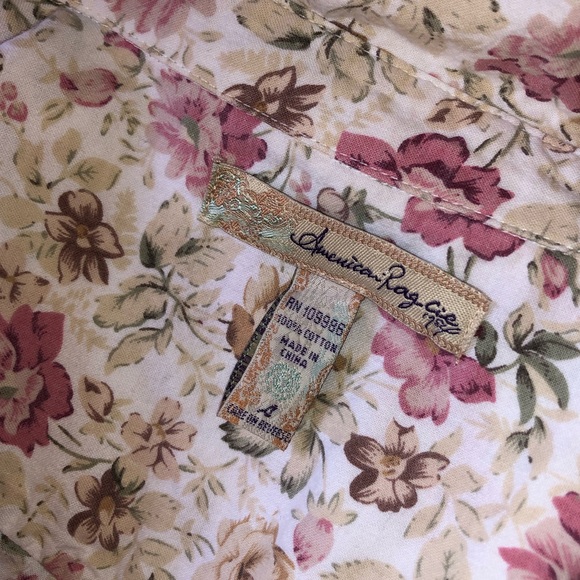 Floral pearl snap button up - Picture 3 of 3